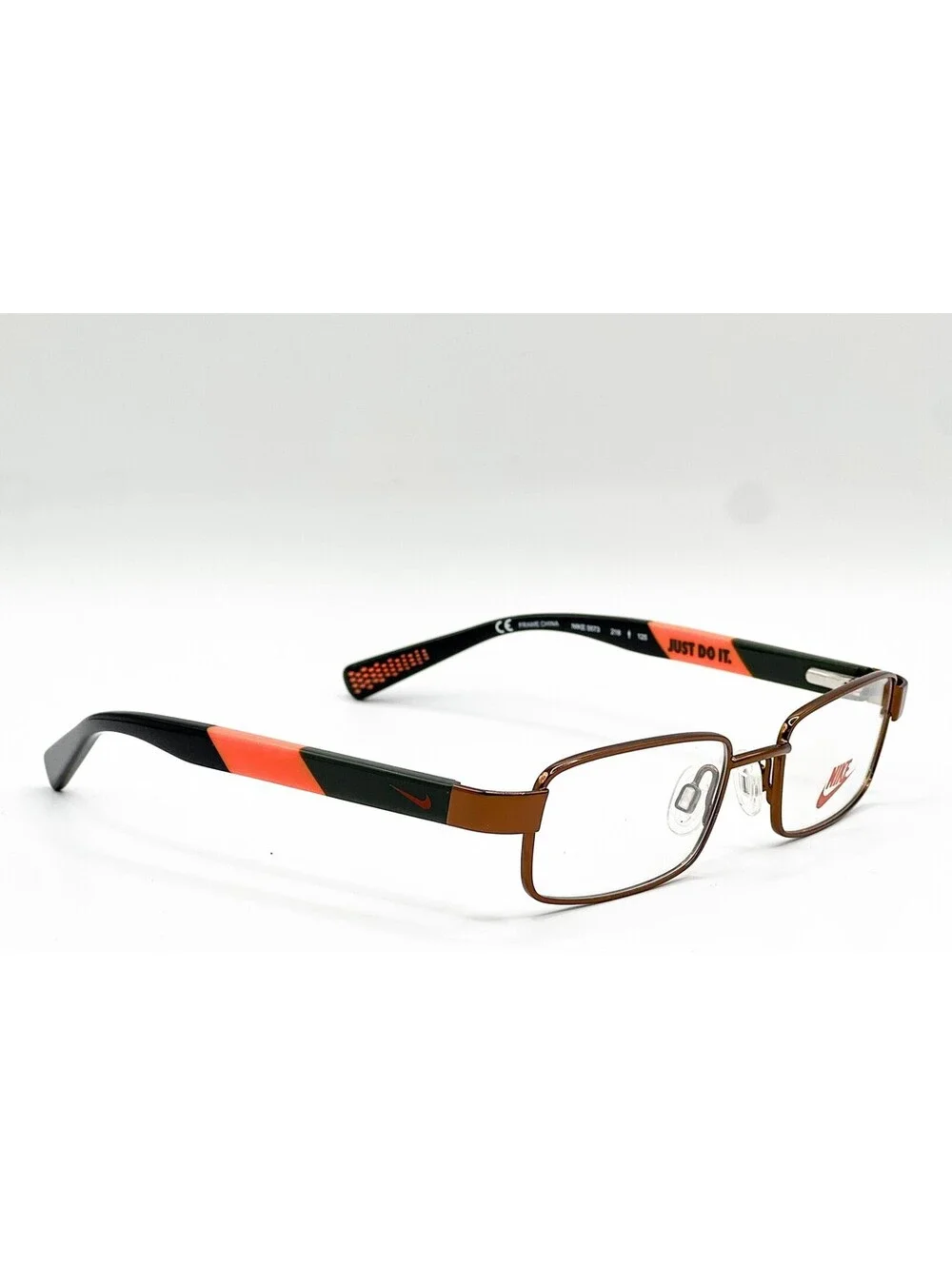 Nike 5573 218 Orange Brown Authentic Eyeglasses 45-16-125